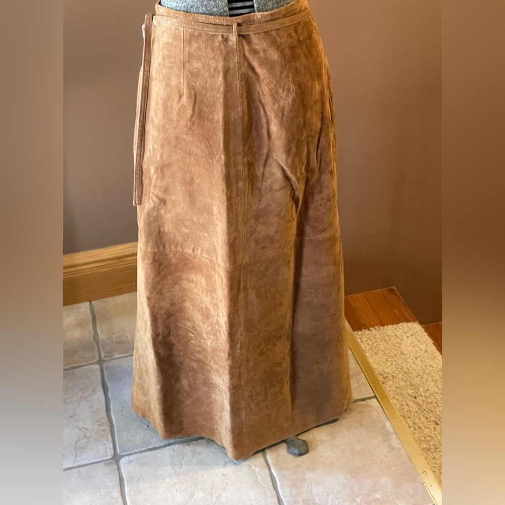 McClintock Leather Wrap Skirt